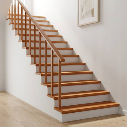 vidaXL Stair Treads 8 pcs 100 x 25 x 2 cm Light Brown Solid Beech Wood 1