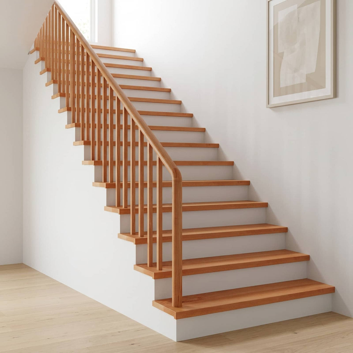 vidaXL Stair Treads 12 pcs 70 x 25 x 2 cm Varnish Solid Beech Wood 1
