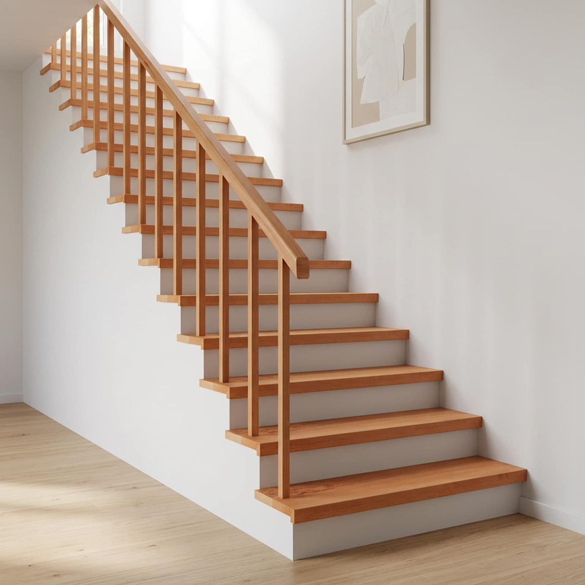 vidaXL Stair Treads 8 pcs 80 x 30 x 2 cm Varnish Solid Beech Wood 1