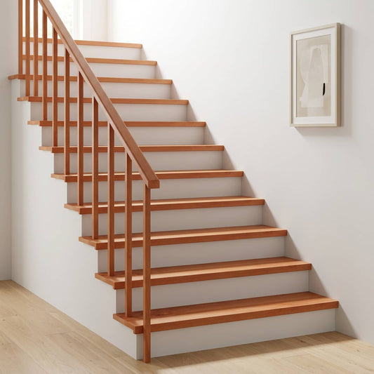 Stair Treads Solid Beech Wood Depth 30 cm 4 Varnish 110 cm
