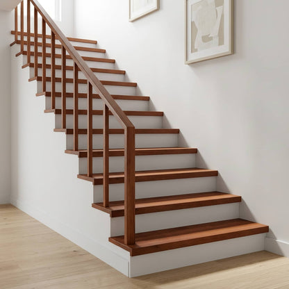 vidaXL Stair Treads 8 pcs 100 x 25 x 2 cm Brown Solid Beech Wood 1
