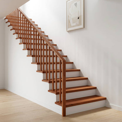 vidaXL Stair Treads 8 pcs 80 x 30 x 2 cm Brown Solid Beech Wood 1