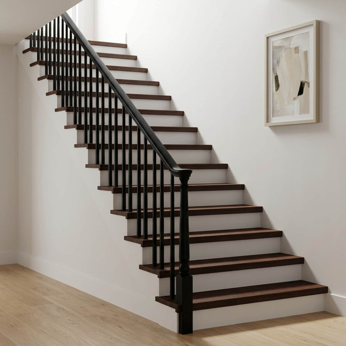 vidaXL Stair Treads 8 pcs 80 x 30 x 2 cm Dark Brown Solid Beech Wood 1