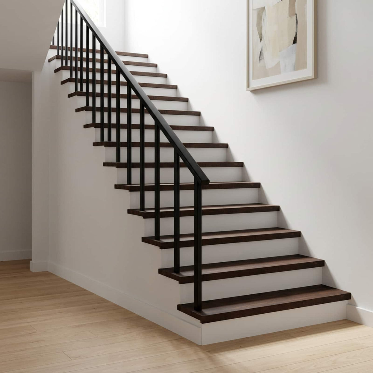 Stair Treads Solid Beech Wood Depth 30 cm 4 Dark brown 110 cm