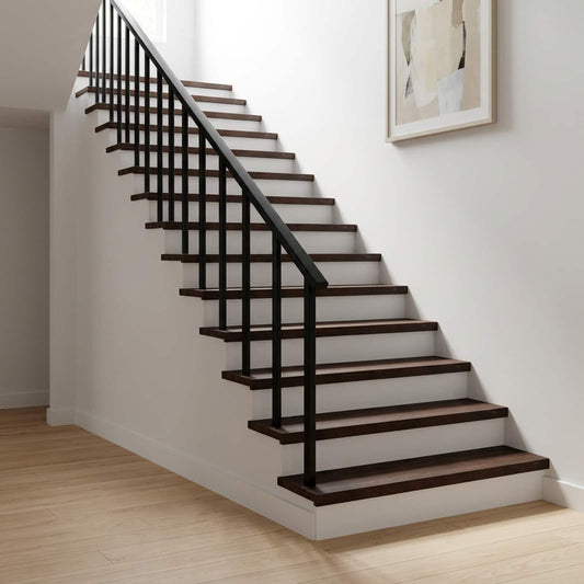 Stair Treads Solid Beech Wood Depth 30 cm 4 Dark brown 110 cm