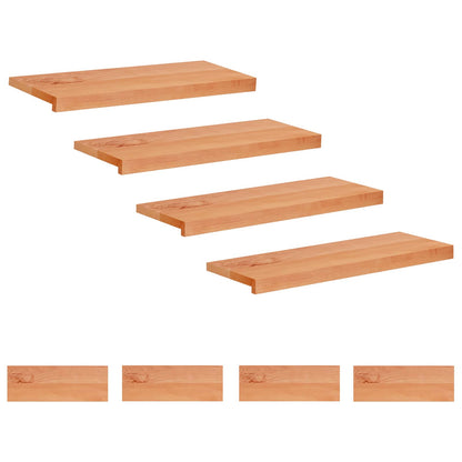 vidaXL Stair Treads 8 pcs 70 x 25 x 2 cm Varnish Solid Beech Wood 1