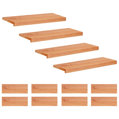 vidaXL Stair Treads 12 pcs 70 x 25 x 2 cm Varnish Solid Beech Wood 2