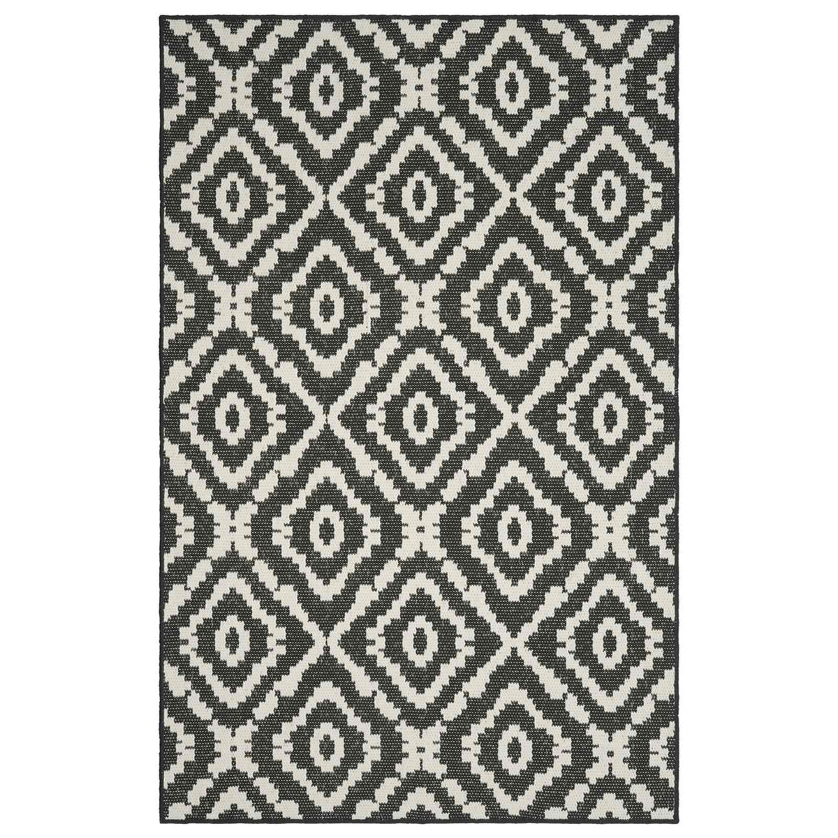 vidaXL Area Rug Natural and Black 200 x 290 cm PET 3