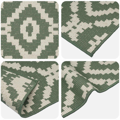 vidaXL In- and Outdoor Rug OLITE Natural and Green 160 x 230 cm 4