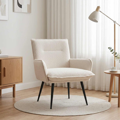 Armchair Bouclé Cream