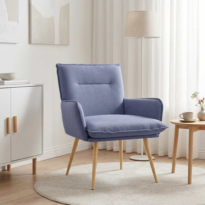Armchair Fabric Jeans blue