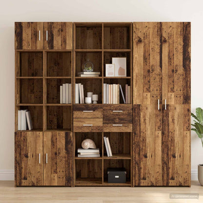 Highboard 70x42.5x185 cm Engineered Wood Old wood