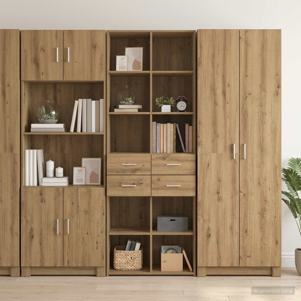 Highboard 70x42.5x185 cm Engineered Wood Artisan oak