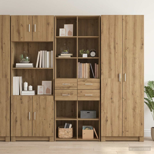 Highboard 70x42.5x185 cm Engineered Wood Artisan oak