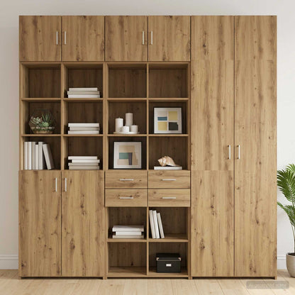vidaXL Storage Cabinet with Shelves Artisan Oak 70 x 42.5 x 225 cm 1