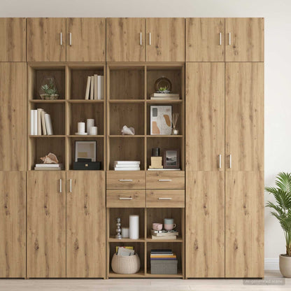 vidaXL Storage Cabinet with Shelves Artisan Oak 70 x 42.5 x 225 cm 4