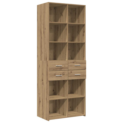 vidaXL Storage Cabinet with Shelves Artisan Oak 70 x 42.5 x 225 cm 5