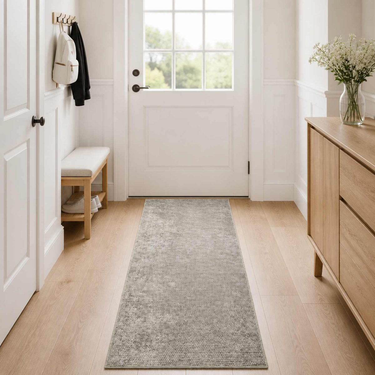 Rug 100% Polyester 3 mm Washable Beige 50 x 100 cm – 190 x 300 cm 50 x 400 cm