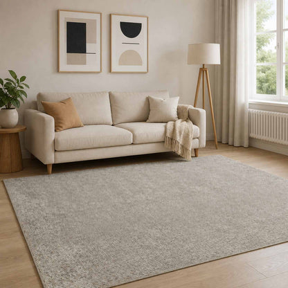Rug 100% Polyester 3 mm Washable Beige 50 x 100 cm – 190 x 300 cm 120 x 180 cm