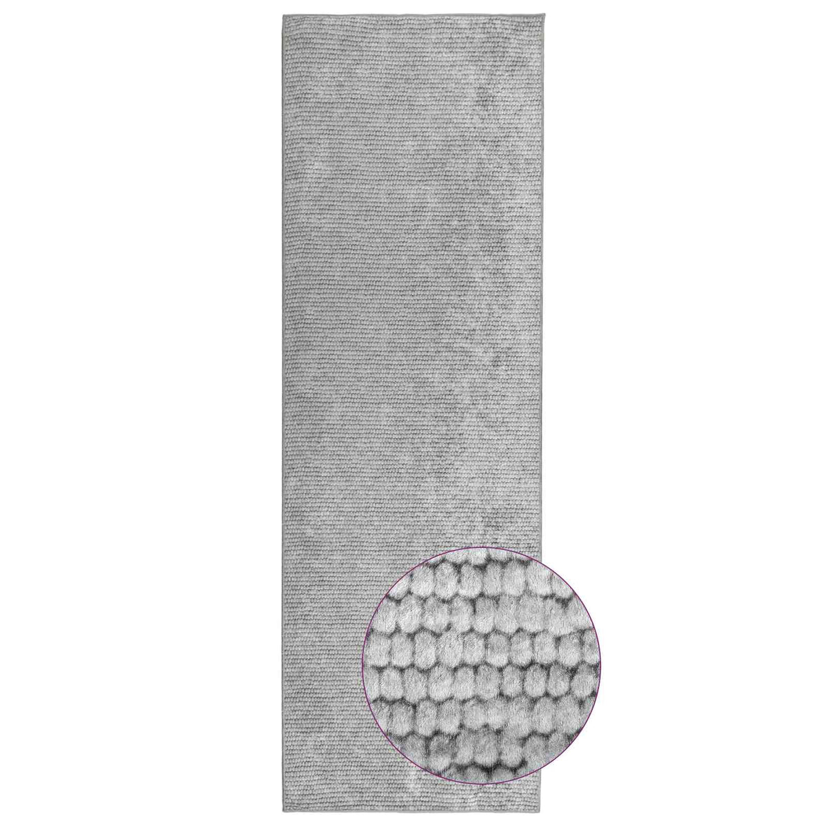 Rug 100% Polyester 3 mm Washable Grey 50 x 100 cm – 160 x 230 cm 80 x 200 cm