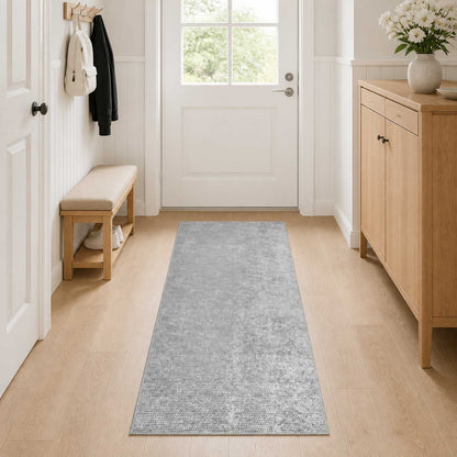 Rug 100% Polyester 3 mm Washable Grey 50 x 100 cm – 160 x 230 cm 50 x 400 cm