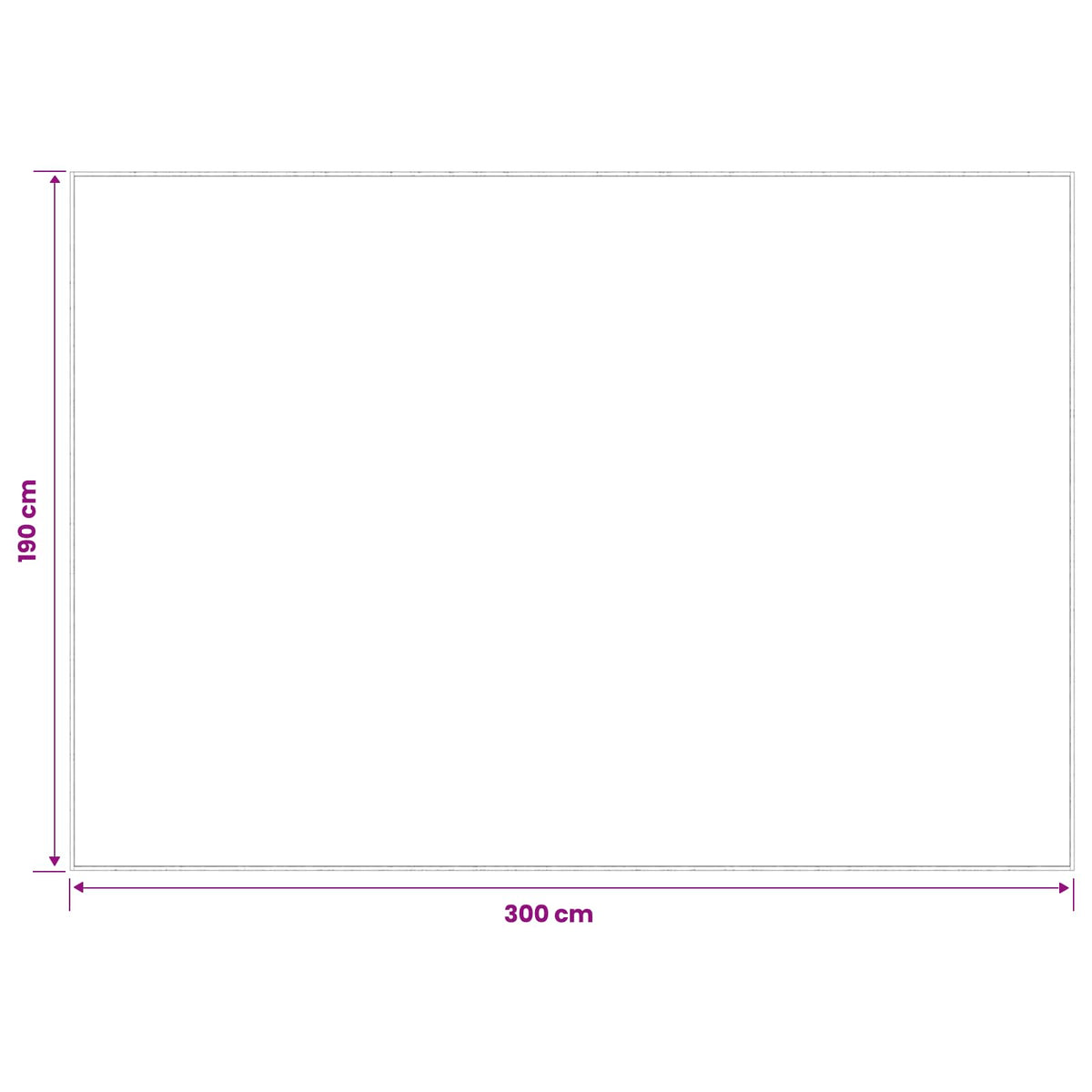 Rug 100% Polyester 3 mm Washable Grey 190 x 300 cm