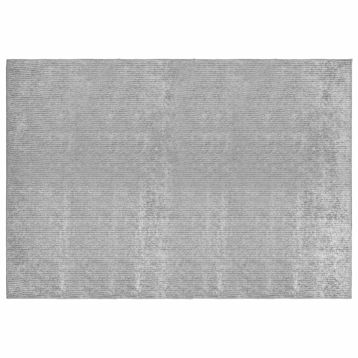 Rug 100% Polyester 3 mm Washable Grey 190 x 300 cm