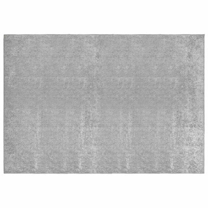 Rug 100% Polyester 3 mm Washable Grey 190 x 300 cm