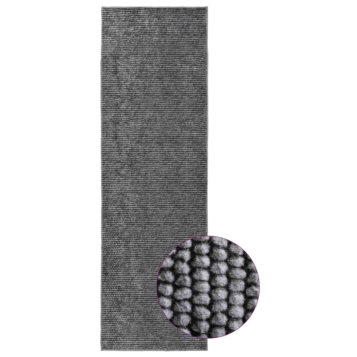 Rug 100% Polyester 3 mm Washable Anthracite 50 x 100 cm – 300 x 400 cm 80 x 200 cm