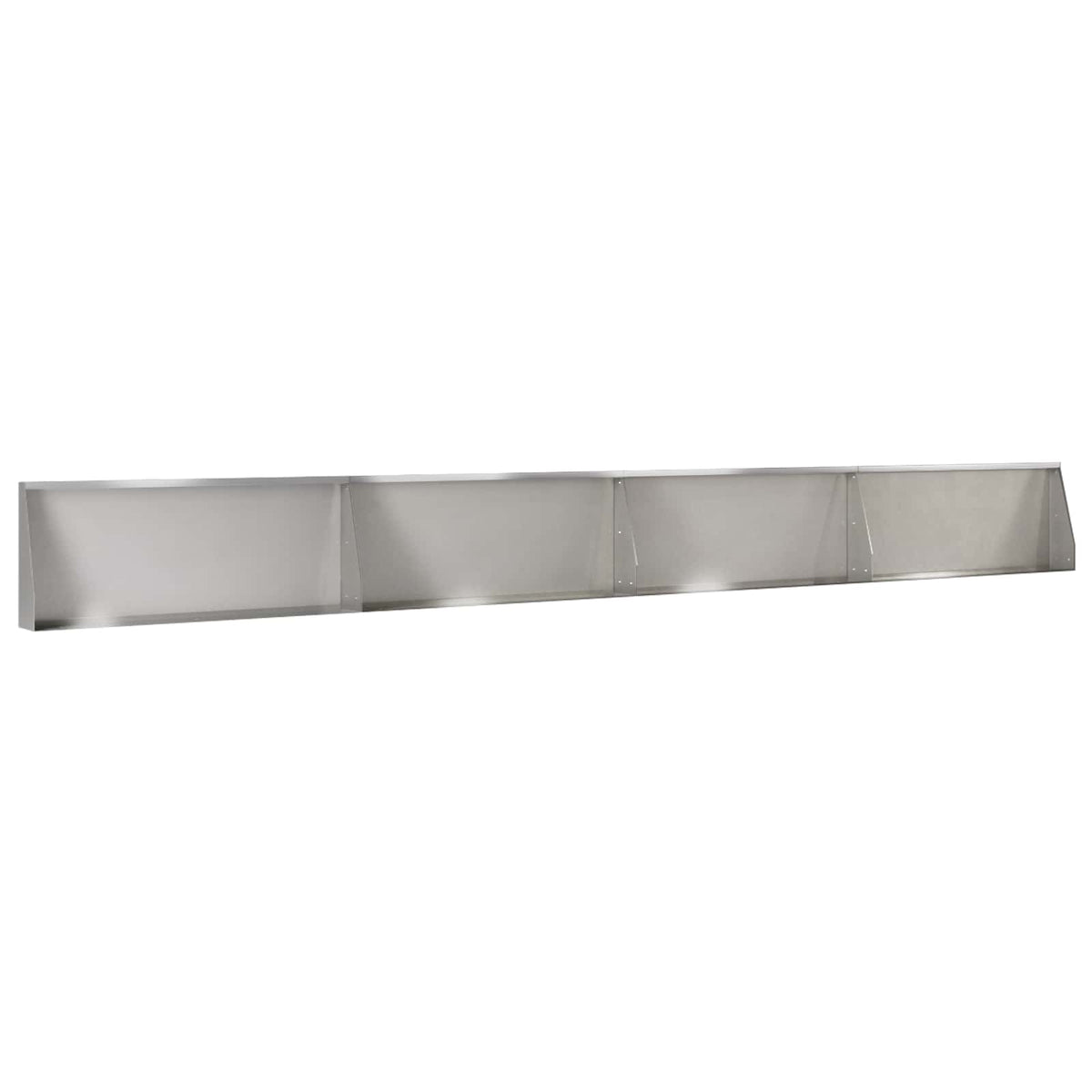 vidaXL Retaining Wall 4 pcs 100 x 12 x 30 cm Stainless Steel Silver 3