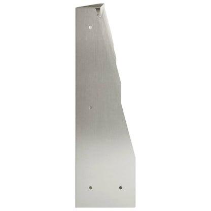 vidaXL Retaining Wall 4 pcs 100 x 12 x 30 cm Stainless Steel Silver 5