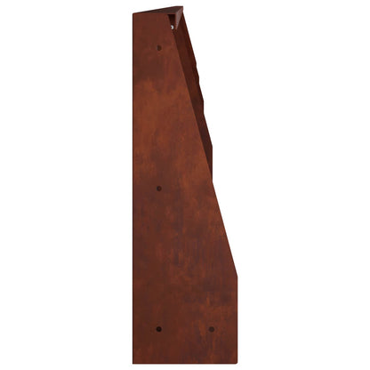 Retaining Wall 100 x 12 x 40 cm Steel 4 pcs Weathering steel