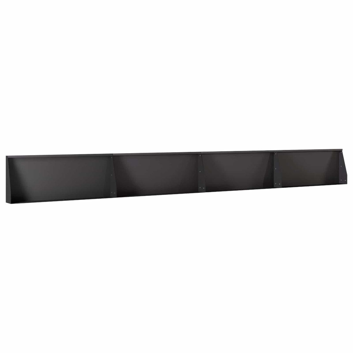 Retaining Wall 100 x 12 x 50 cm Steel Height 50 cm 4 Width 100 cm Black