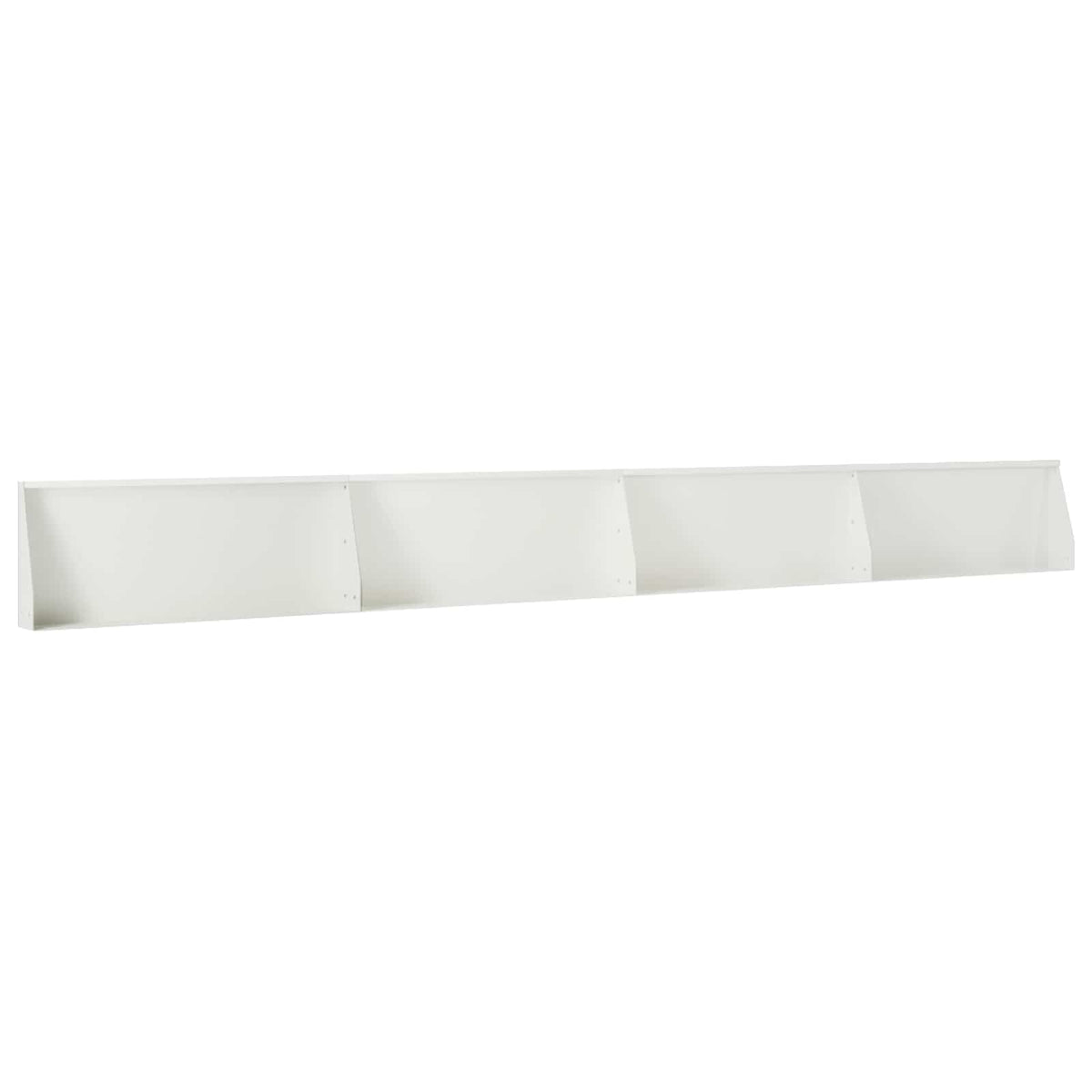 Retaining Wall 100 x 12 x 50 cm Steel Height 50 cm 4 Width 100 cm White