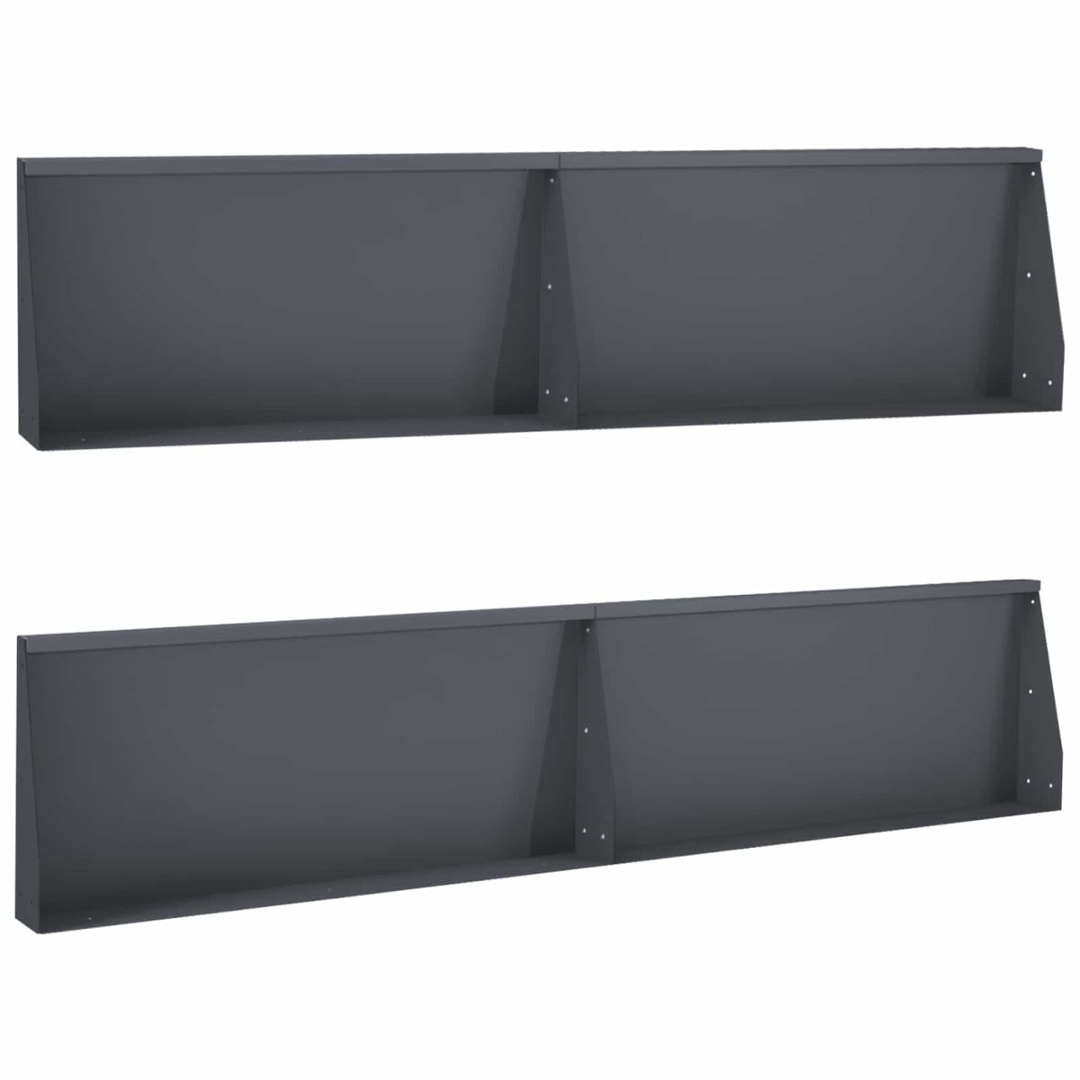 Retaining Wall 100 x 12 x 50 cm Steel Height 50 cm 4 Width 100 cm Anthracite