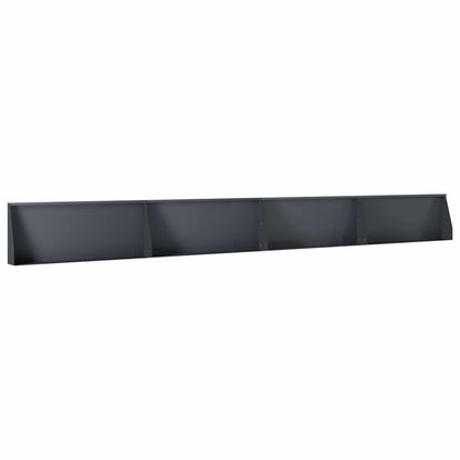 Retaining Wall 100 x 12 x 50 cm Steel Height 50 cm 4 Width 100 cm Anthracite