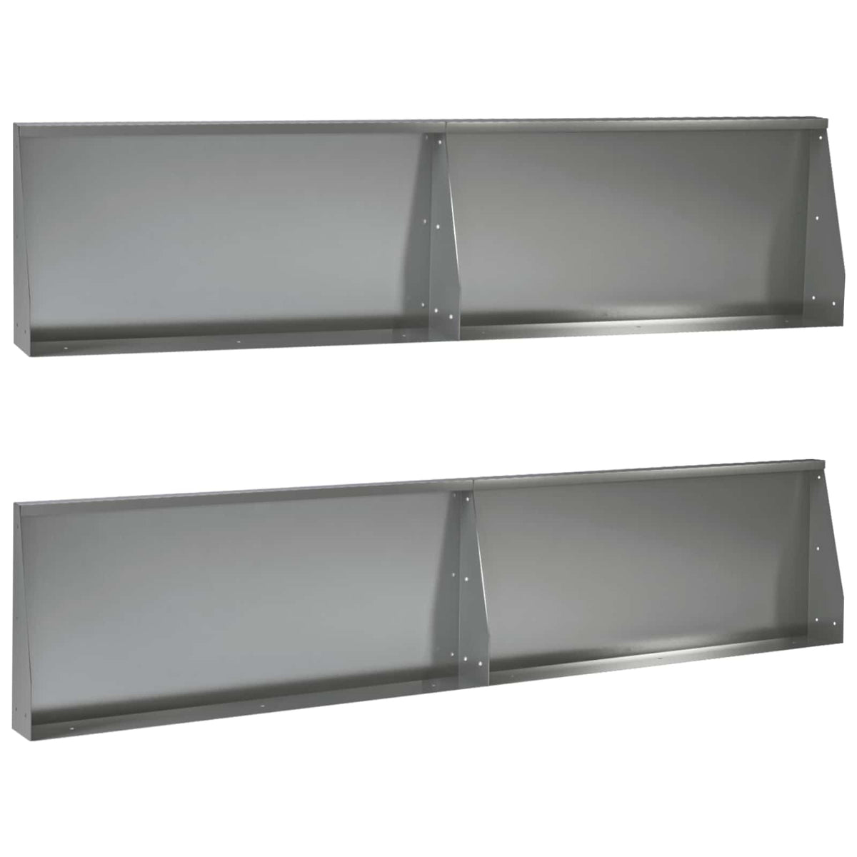 Retaining Wall 100 x 12 x 50 cm Steel Height 50 cm 4 Width 100 cm Galvanised steel