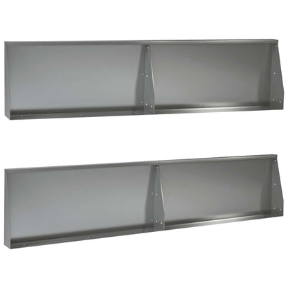 Retaining Wall 100 x 12 x 50 cm Steel Height 50 cm 4 Width 100 cm Galvanised steel