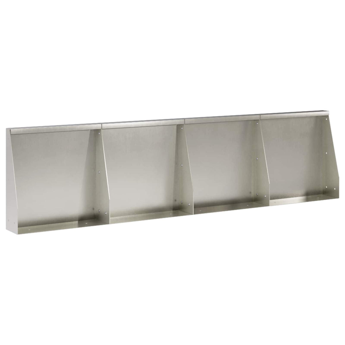 vidaXL Retaining Wall 4 pcs 40 x 12 x 50 cm Stainless Steel Silver 2