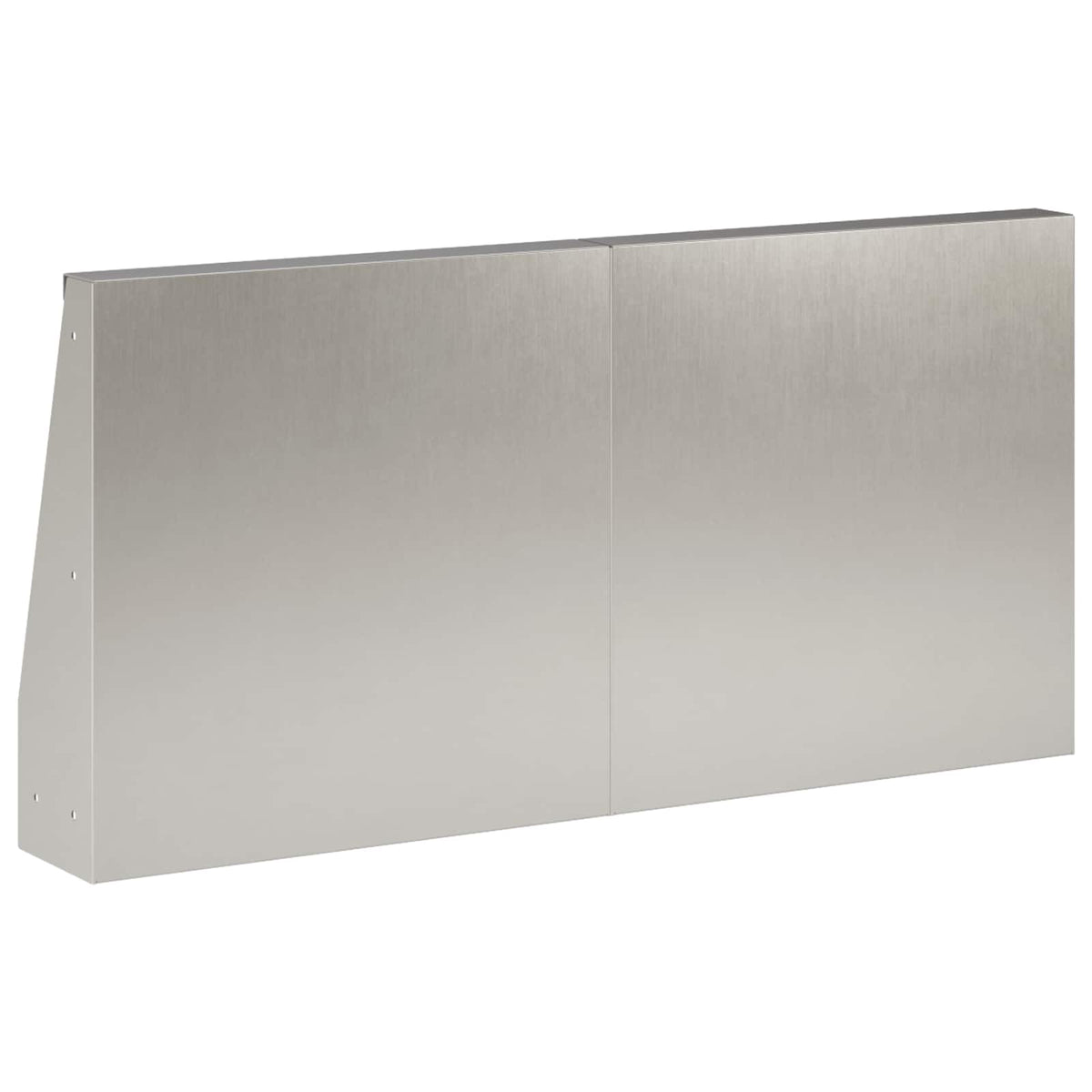 vidaXL Retaining Wall 4 pcs 40 x 12 x 50 cm Stainless Steel Silver 5