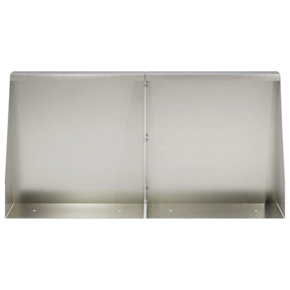 vidaXL Retaining Wall 4 pcs 40 x 12 x 50 cm Stainless Steel Silver 3