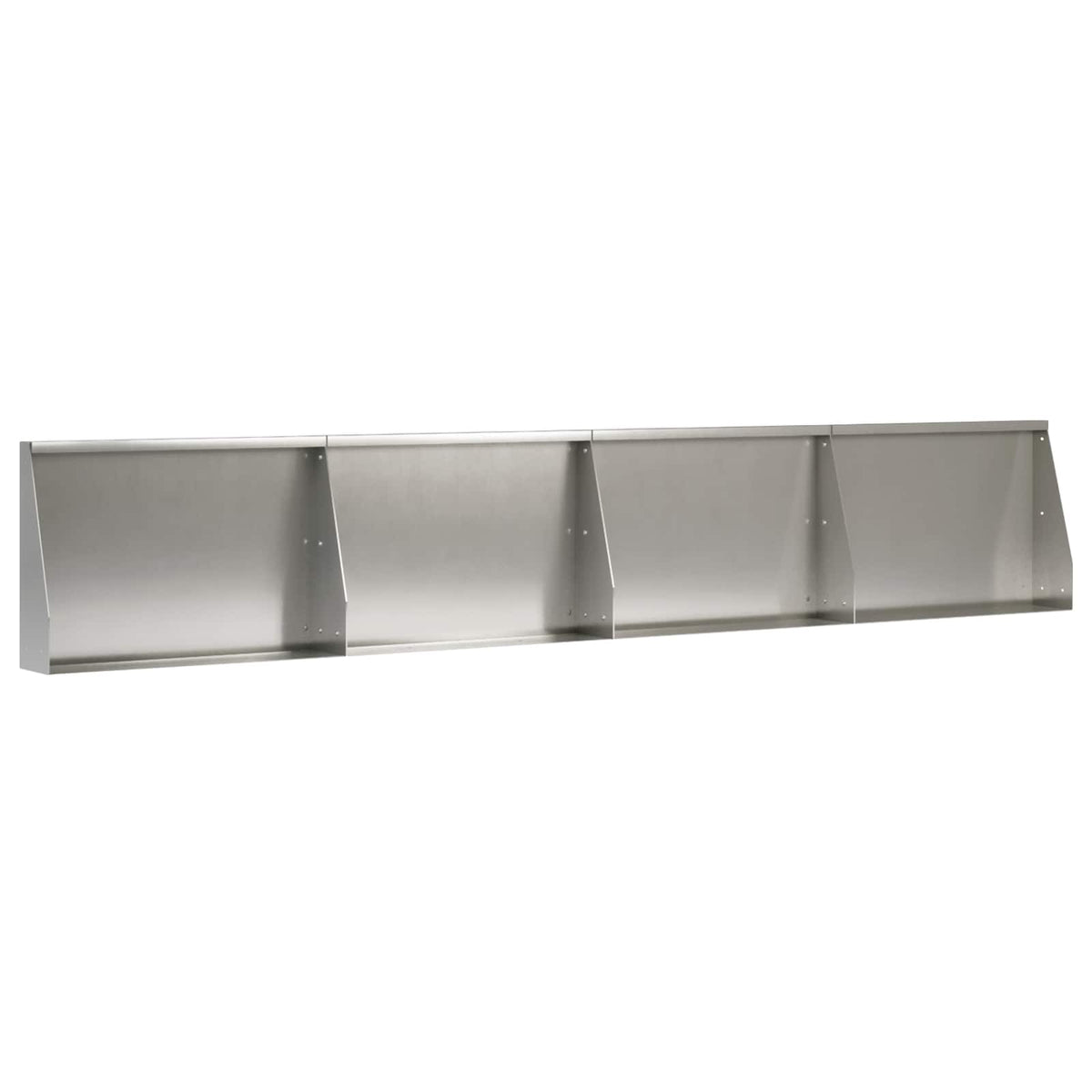 vidaXL Retaining Wall 4 pcs 60 x 12 x 40 cm Stainless Steel Silver 2