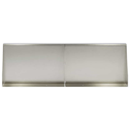 vidaXL Retaining Wall 4 pcs 60 x 12 x 40 cm Stainless Steel Silver 3