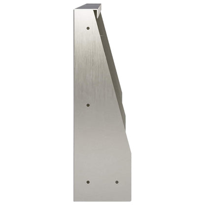 vidaXL Retaining Wall 4 pcs 60 x 12 x 40 cm Stainless Steel Silver 4
