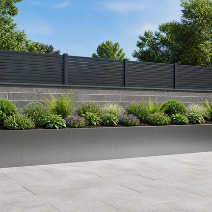 Retaining Wall 60 x 12 x 30 cm Steel 4 pcs Galvanised steel