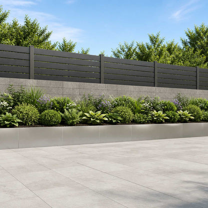 vidaXL Retaining Wall 100 x 12 x 50 cm Steel 6 pcs