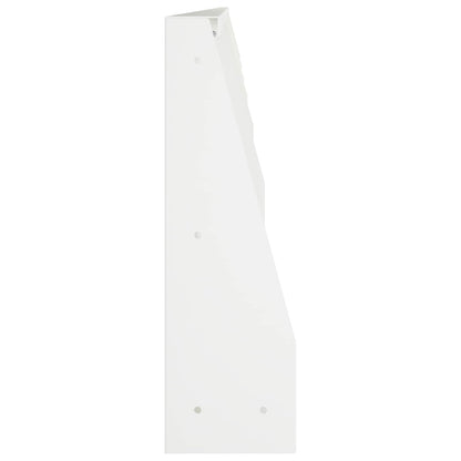 vidaXL Retaining Wall 6 pcs 100 x 12 x 40 cm Steel White 5