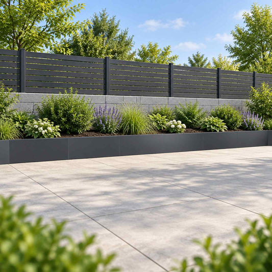 Retaining Wall Steel Height Width Anthracite