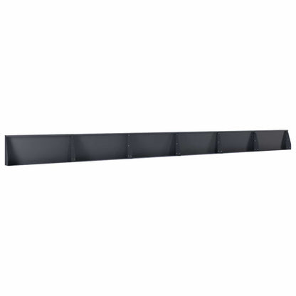 vidaXL Retaining Wall 6 pcs 100 x 12 x 40 cm Steel Anthracite 3