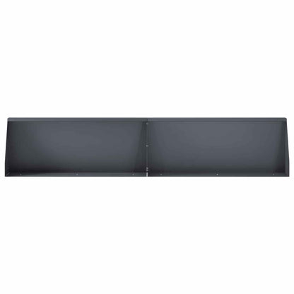 vidaXL Retaining Wall 6 pcs 100 x 12 x 40 cm Steel Anthracite 4